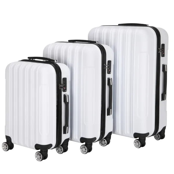 3-in-1 Multifunktionaler Reisekoffer mit großem Fassungsvermögen, Weiß