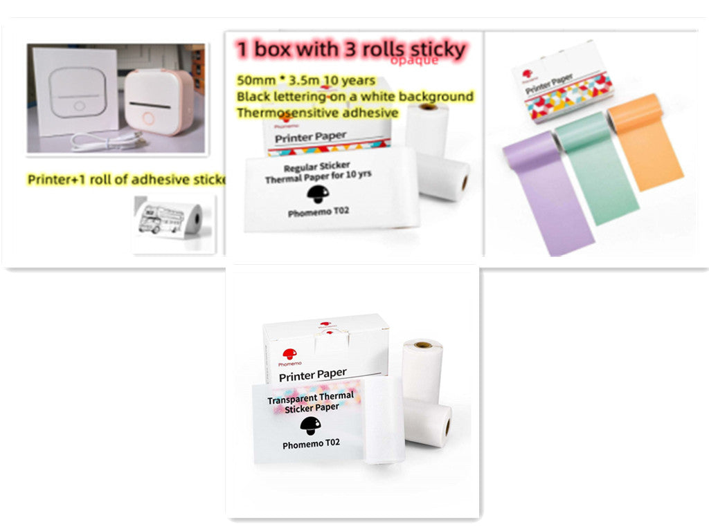 Portable Mini Thermal Label Printer Home