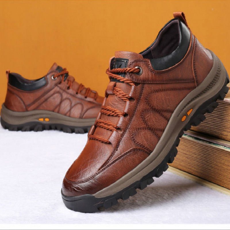 Casual Leather Shoes Outdoor Hiking Shoes - TS Store