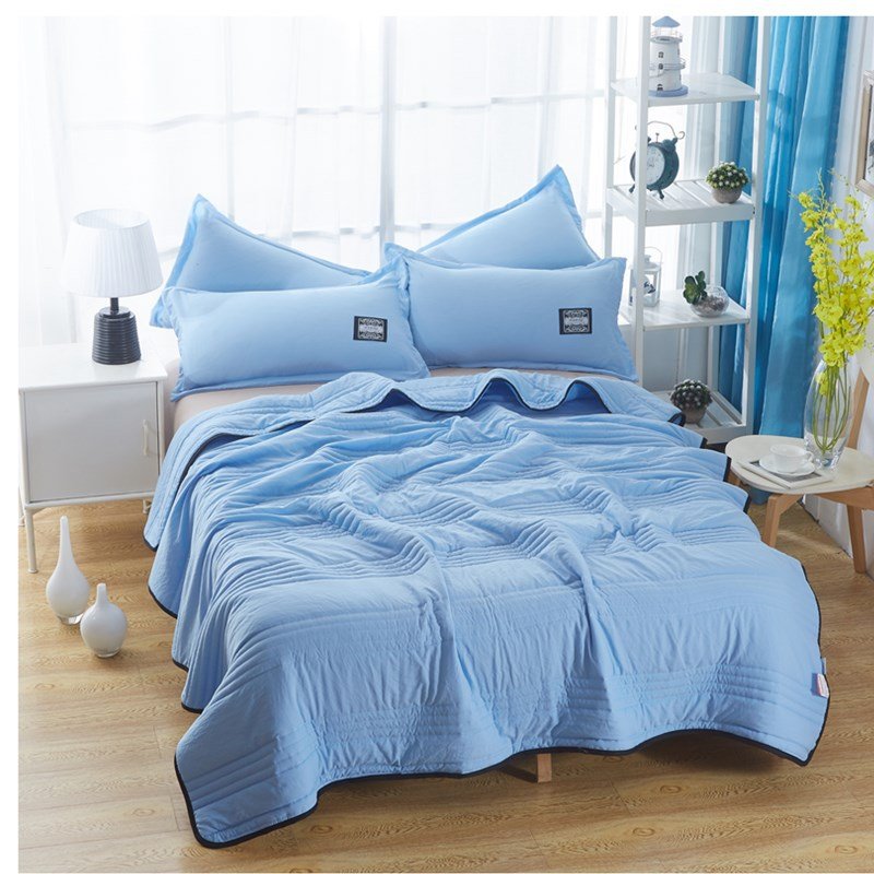 Cooling Blankets Pure Color Summer Quilt Plain Summer Cool Quilt Compressible Air - conditioning Quilt Quilt Blanket - TS Store