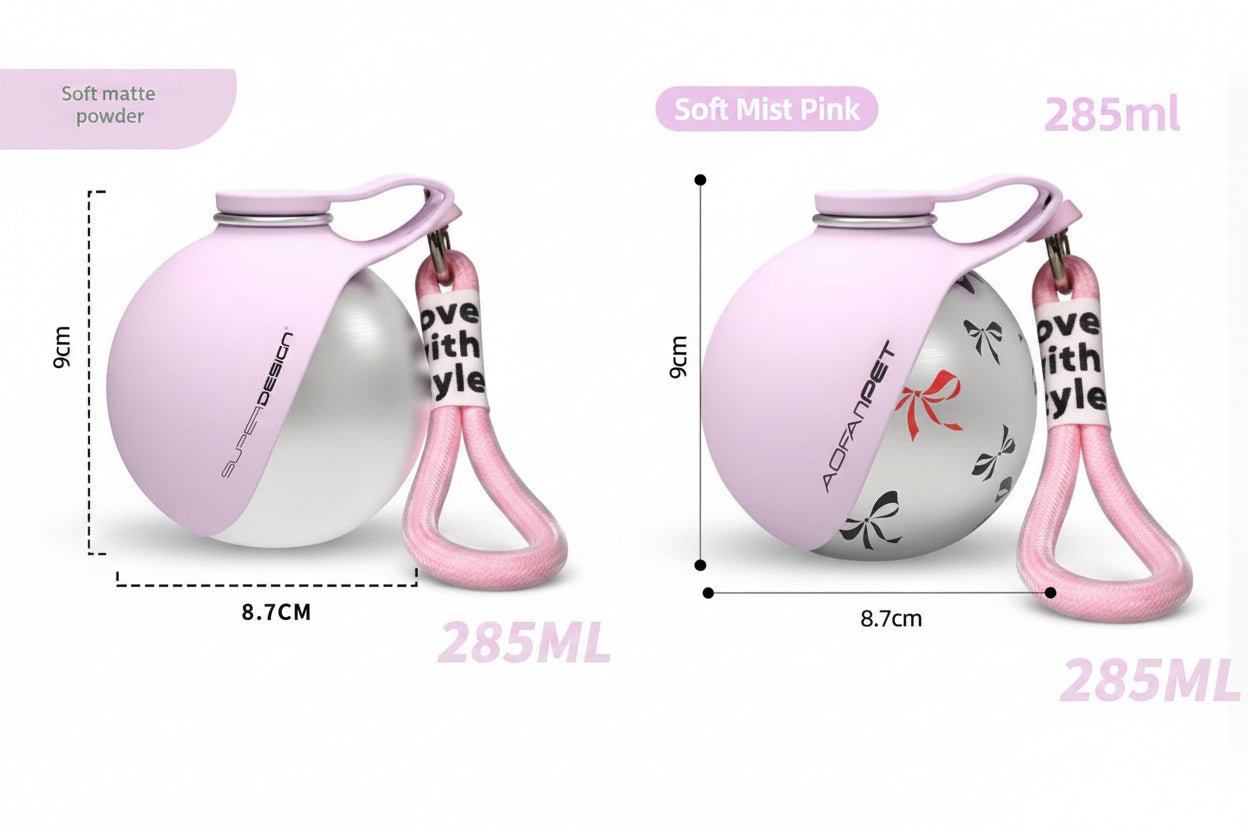 Creative Portable Outdoor Pet Stainless Steel Water Cup Small Dog Water Bottle Convenient Dog Drink Dispenser Puppy Travel Portable Water Bowl Pet Products - TS Store