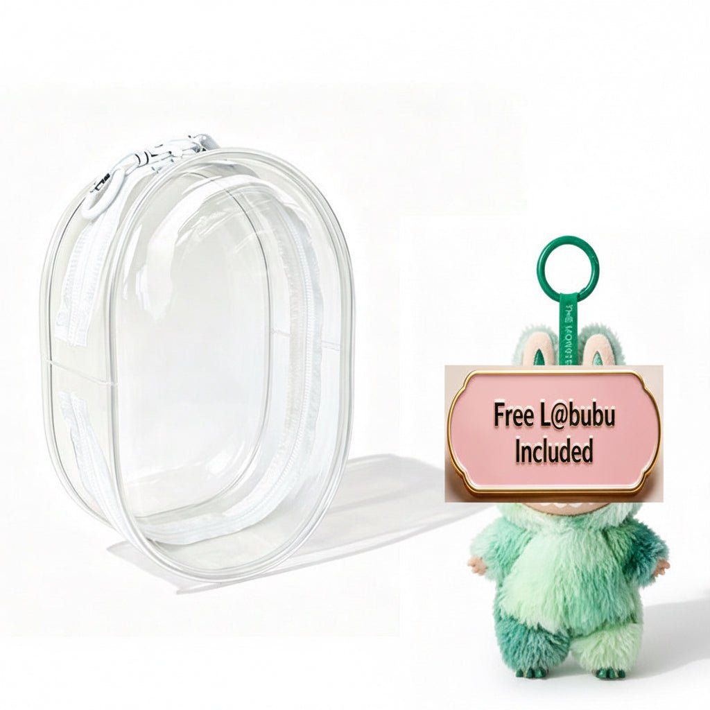 Doll Backpack,Mini Storage Case,PVC Dustproof Small Doll Bag For Mini Dolls Figures,labubu Doll Bag - TS Store