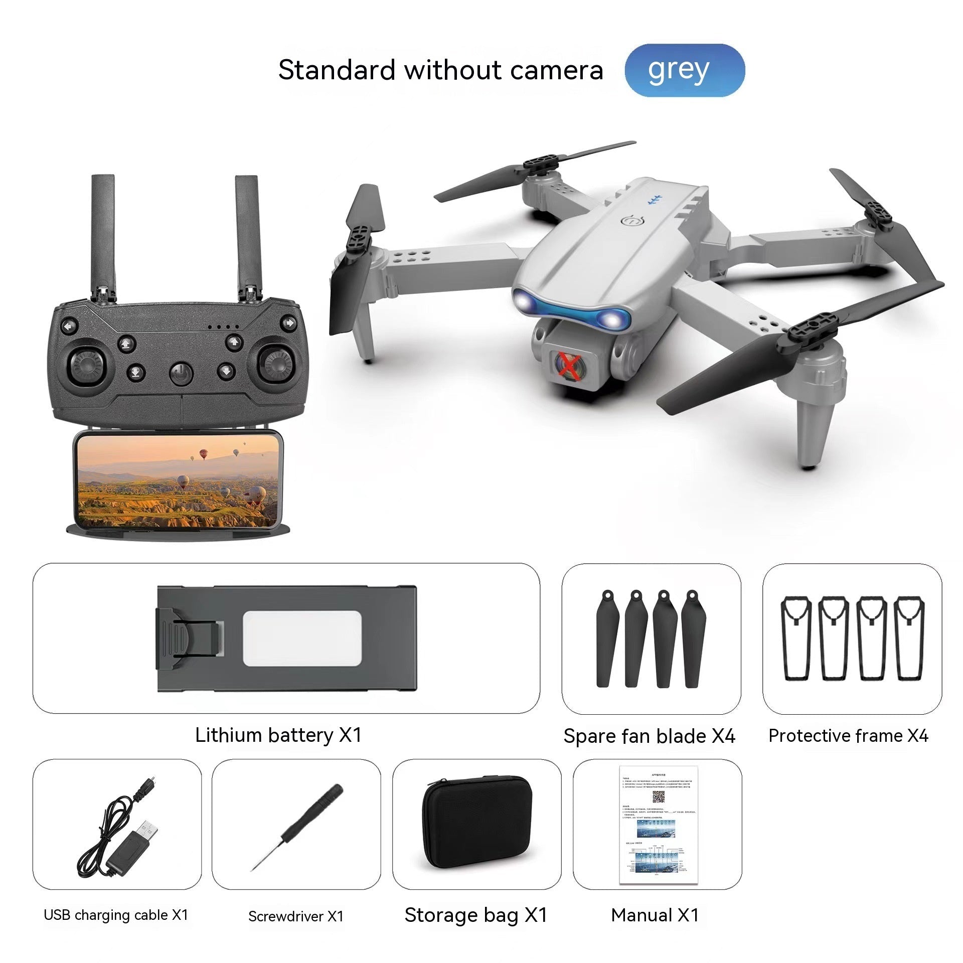 E99pro Aerial Drone 4k High - definition Dual Camera Three Sided Camera - TS Store