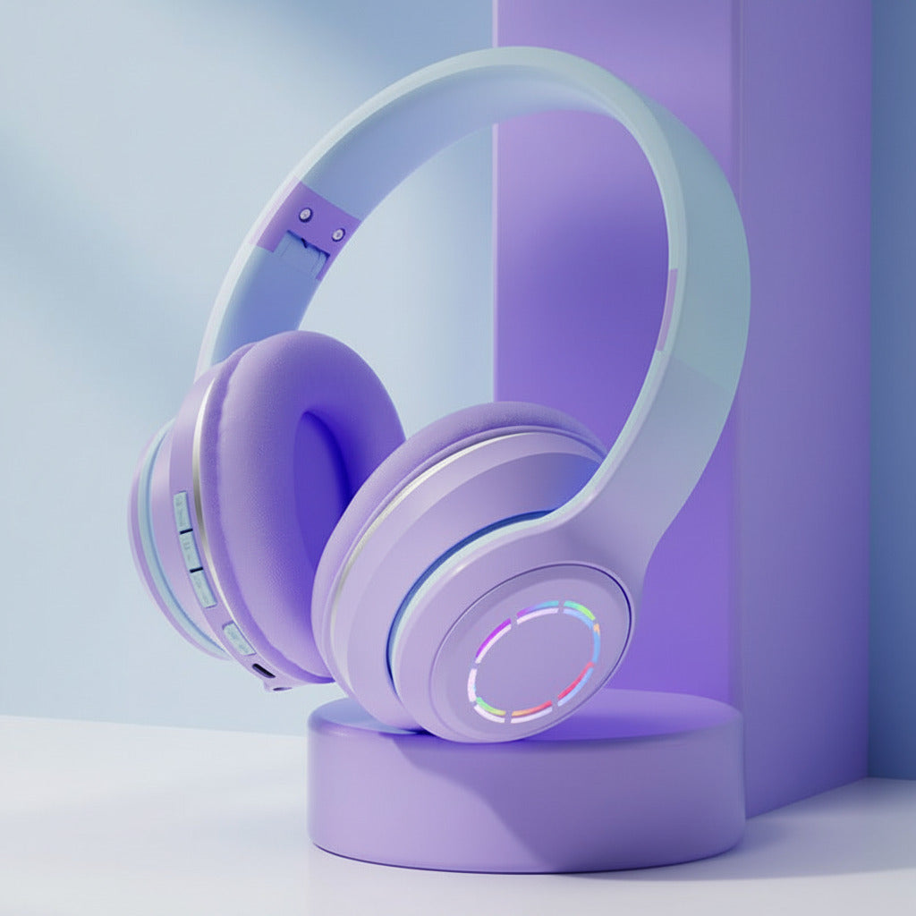 Gradient Bluetooth Headset Foldable Wireless - TS Store