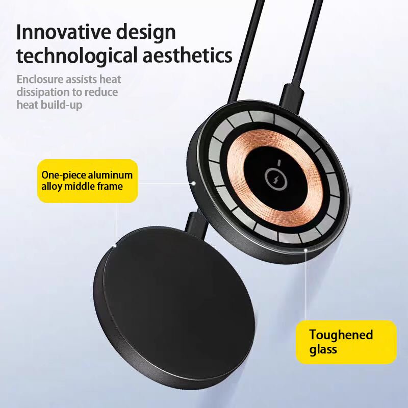 IPhone 17 Pro Pro Max Wireless Charger 15W Magnetic Wireless Fast Charging, Compatible With IPhone 12, 13, 14, 15, 16, And 17 Pro, Pro Max Series Models - TS Store