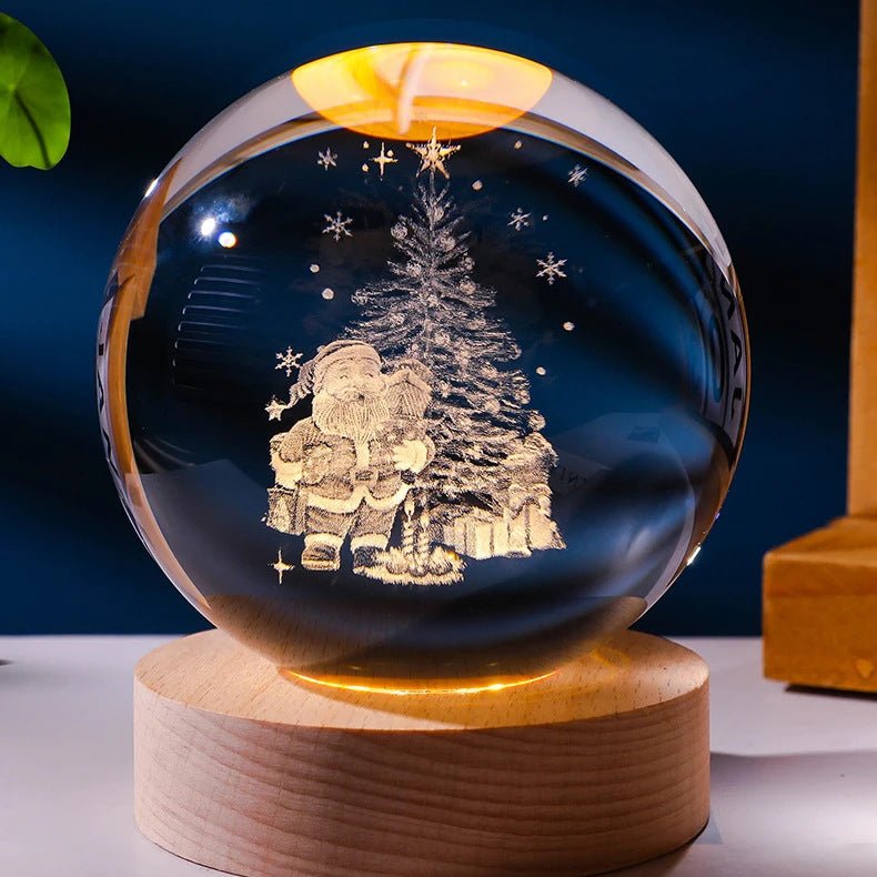 Luminous Starry Sky And Planets Moon Moon Crystal Ball Small - TS Store
