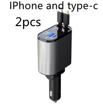 Metal Car Charger 100W Super Fast Charging - TS Store