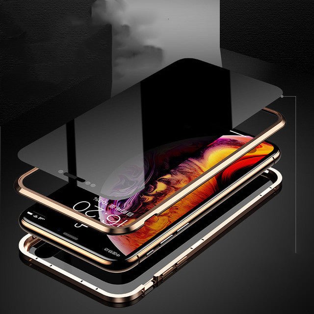 Phone Case Anti - peep Magnetic Protective Shell Magnetic Privacy Glass Case For Phone - TS Store