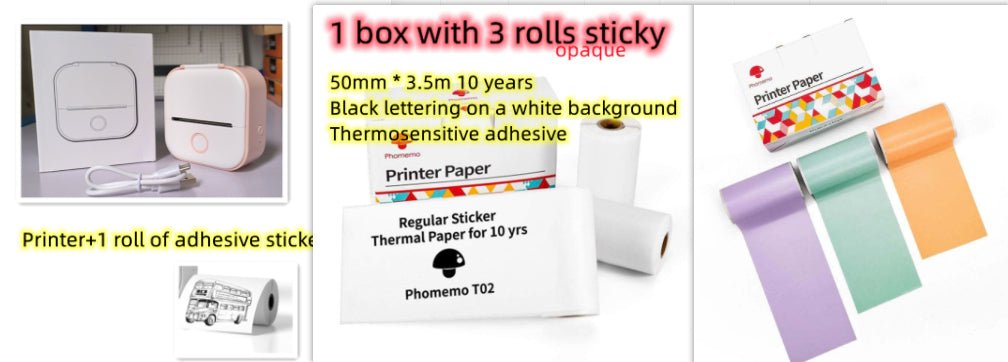 Portable Mini Thermal Label Printer Home - TS Store