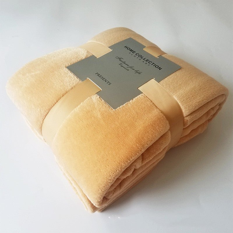 Pure Color Fleece Fleece Blanket Travel Blanket - TS Store