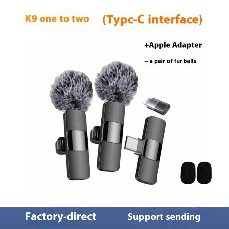 Short Video Shooting Mobile Phone Live Broadcast Wireless Lavalier Microphone - TS Store