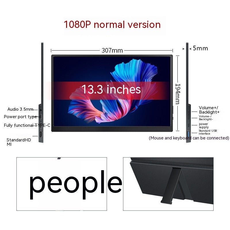 Touch Portable Monitor Mobile Phone Computer Game External Expansion Screen - TS Store