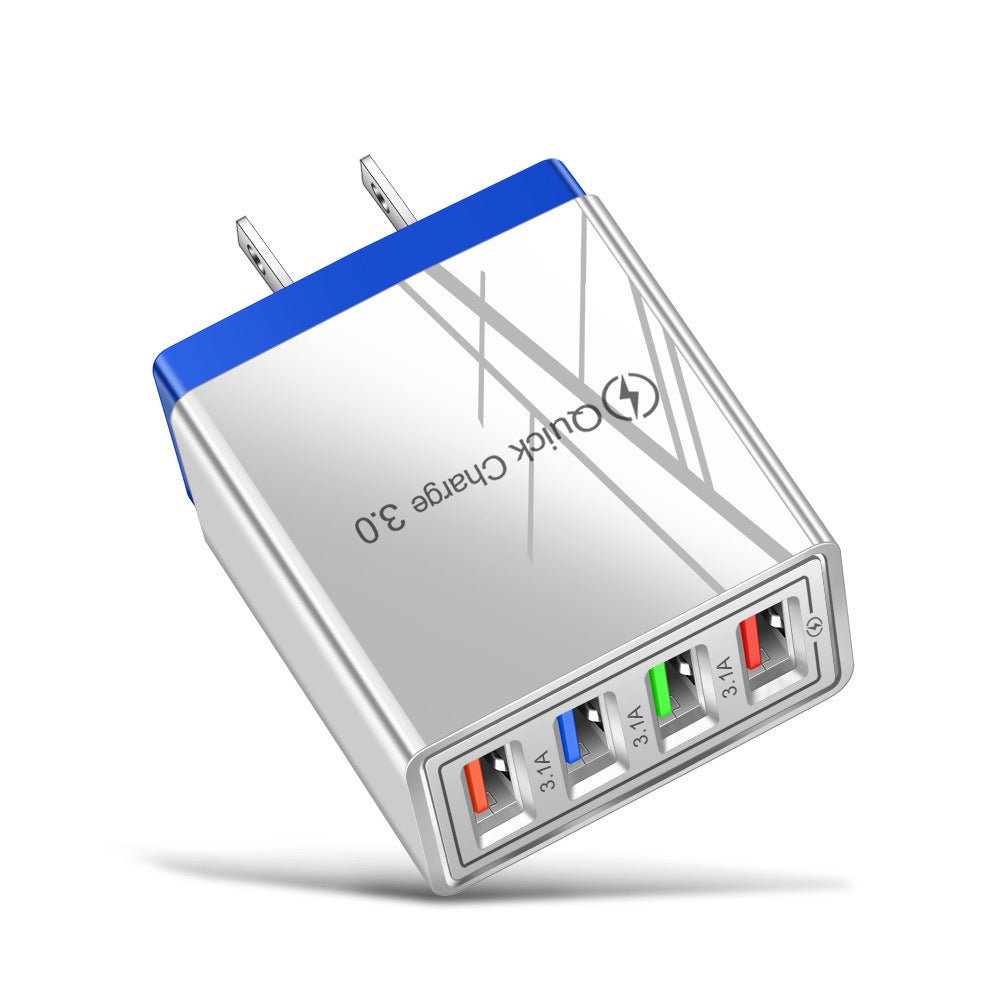 USB Charger Quick Charge 3.0 4 Phone Adapter For Tablet Portable Wall Mobile Charger Fast Charger - TS Store