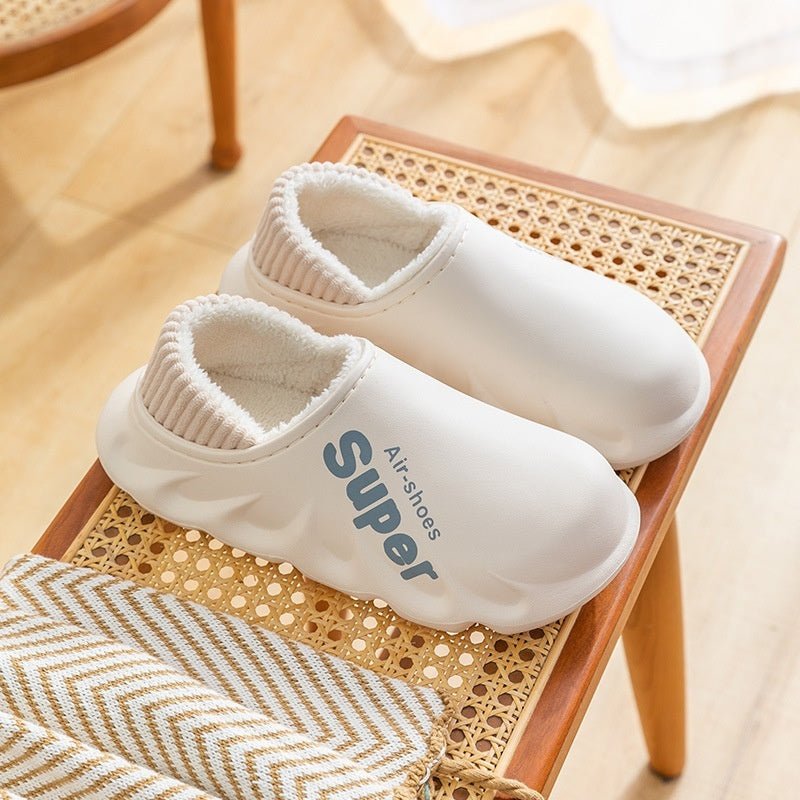 Waterproof Heel - closing Cotton Slippers Warm For Fall And Winter - TS Store