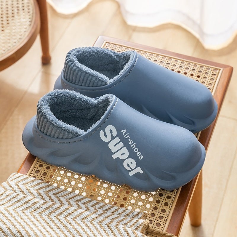 Waterproof Heel - closing Cotton Slippers Warm For Fall And Winter - TS Store