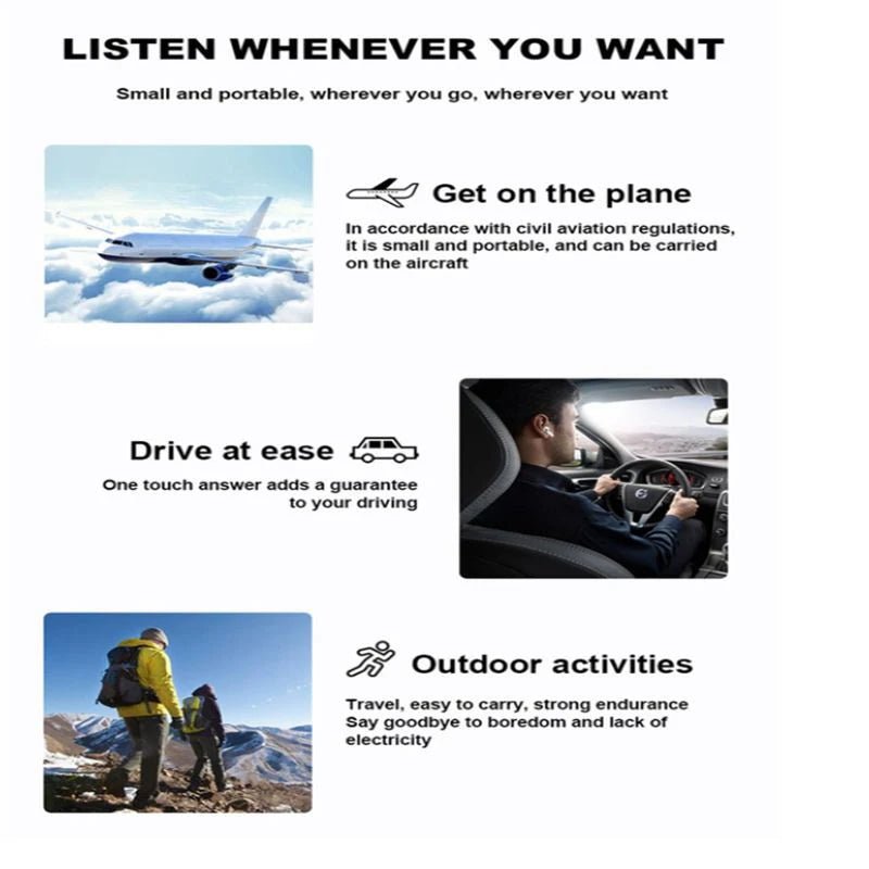 Wireless Bluetooth Earbuds with Microphone and Deep Bass - TS Store