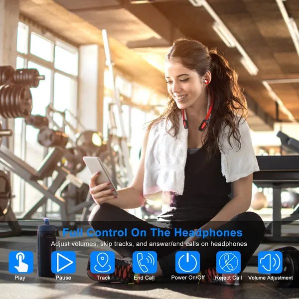 Wireless Neckband Headphones V4.2 Sweat-proof Sport Headsets Earbuds In-Ear Magnetic Neckbands Stereo Earphone - TS Store