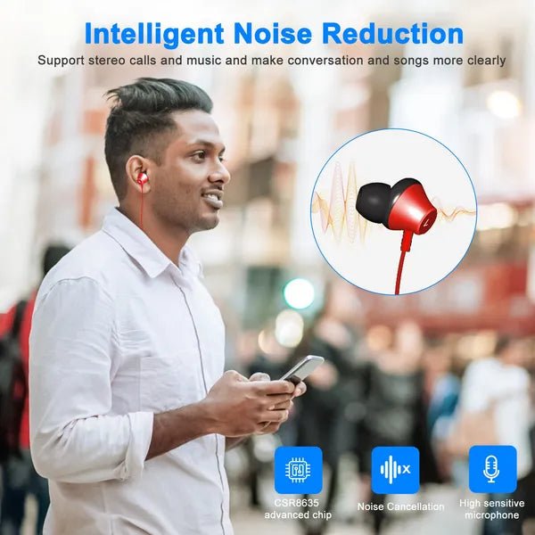 Wireless Neckband Headphones V4.2 Sweat-proof Sport Headsets Earbuds In-Ear Magnetic Neckbands Stereo Earphone - TS Store