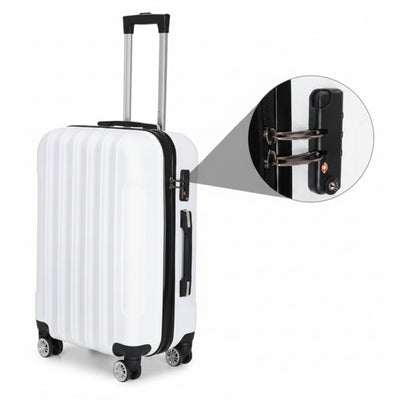 3-in-1 Multifunktionaler Reisekoffer mit großem Fassungsvermögen, Weiß