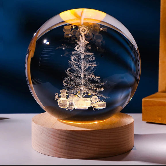 Luminous Starry Sky And Planets Moon Moon Crystal Ball Small