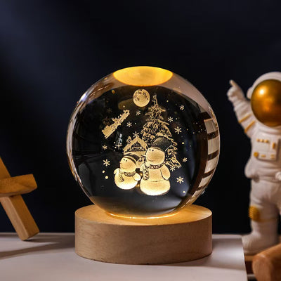 Luminous Starry Sky And Planets Moon Moon Crystal Ball Small