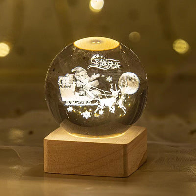 Luminous Starry Sky And Planets Moon Moon Crystal Ball Small