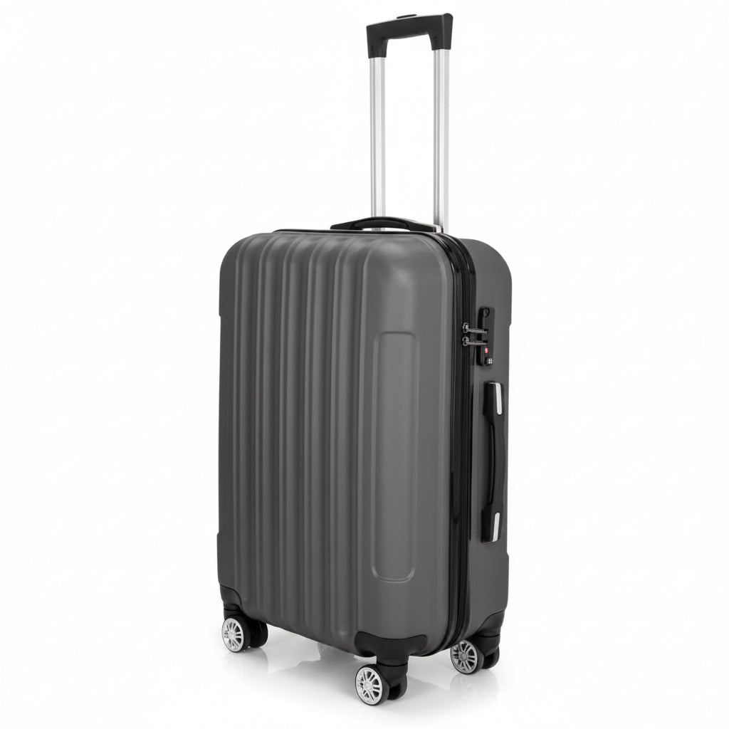 3-in-1 Multifunktionales großes Reisekoffer-Gepäckset Dunkelgrau