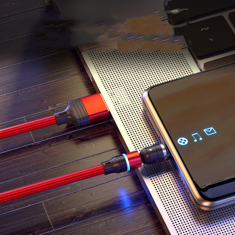 540 Grad drehbares magnetisches Ladekabel für Android Typ C