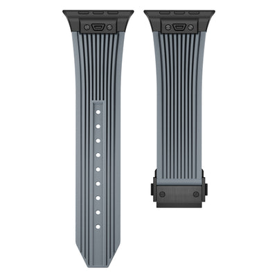 Transparent Liquid Elastic Silicone Metal Folding Buckle Watch Strap
