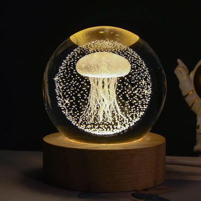 Luminous Starry Sky And Planets Moon Moon Crystal Ball Small
