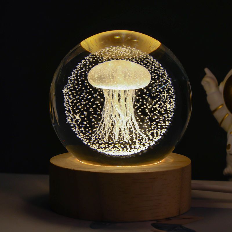 Luminous Starry Sky And Planets Moon Moon Crystal Ball Small
