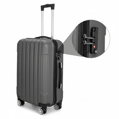 3-in-1 Multifunktionales großes Reisekoffer-Gepäckset Dunkelgrau