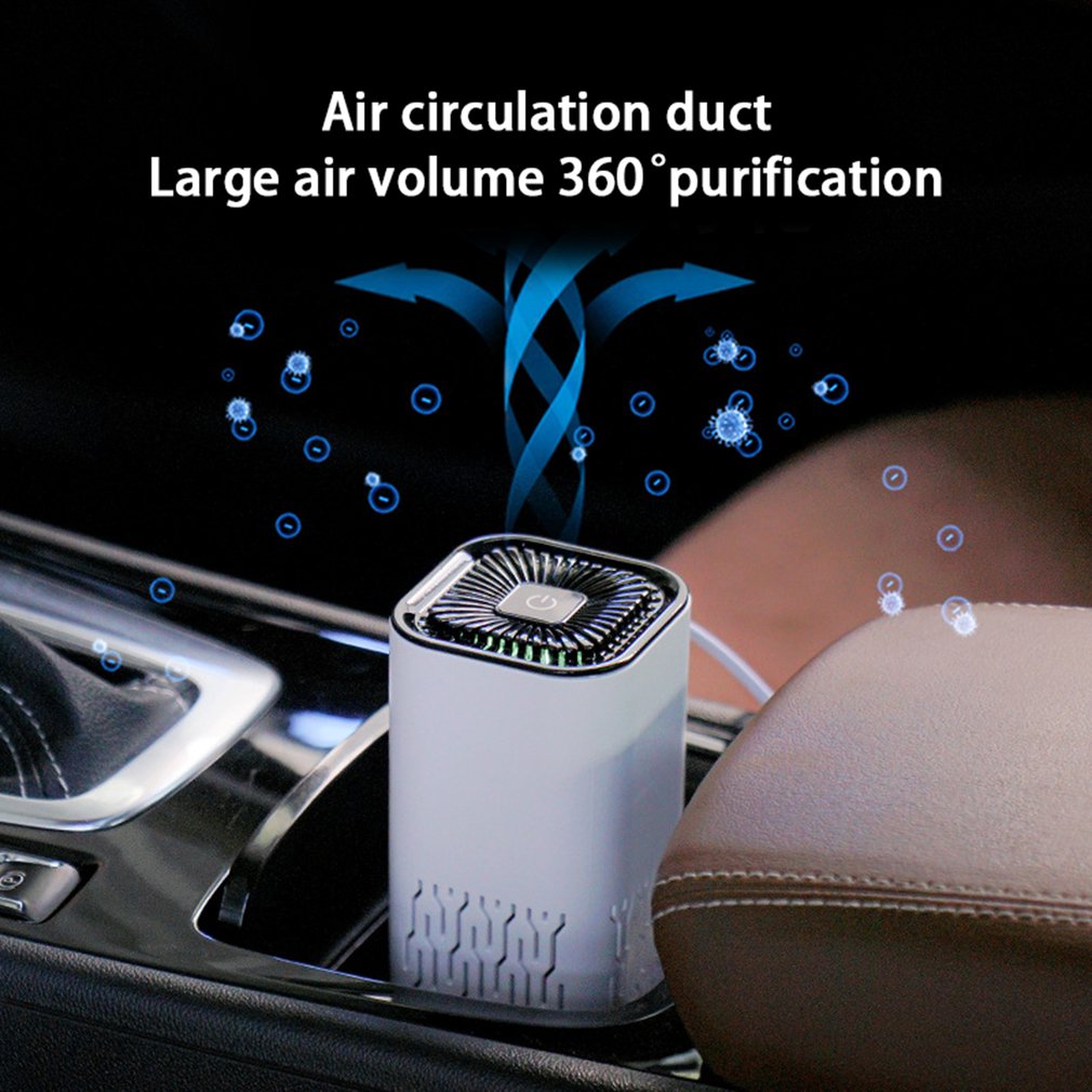 Car Air Purifier Portable Negative Ion Generator Remove Formaldehyde Dust Smoke Air Freshen Washer For Home Car - TS Store