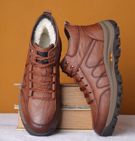 Casual Leather Shoes Outdoor Hiking Shoes - TS Store