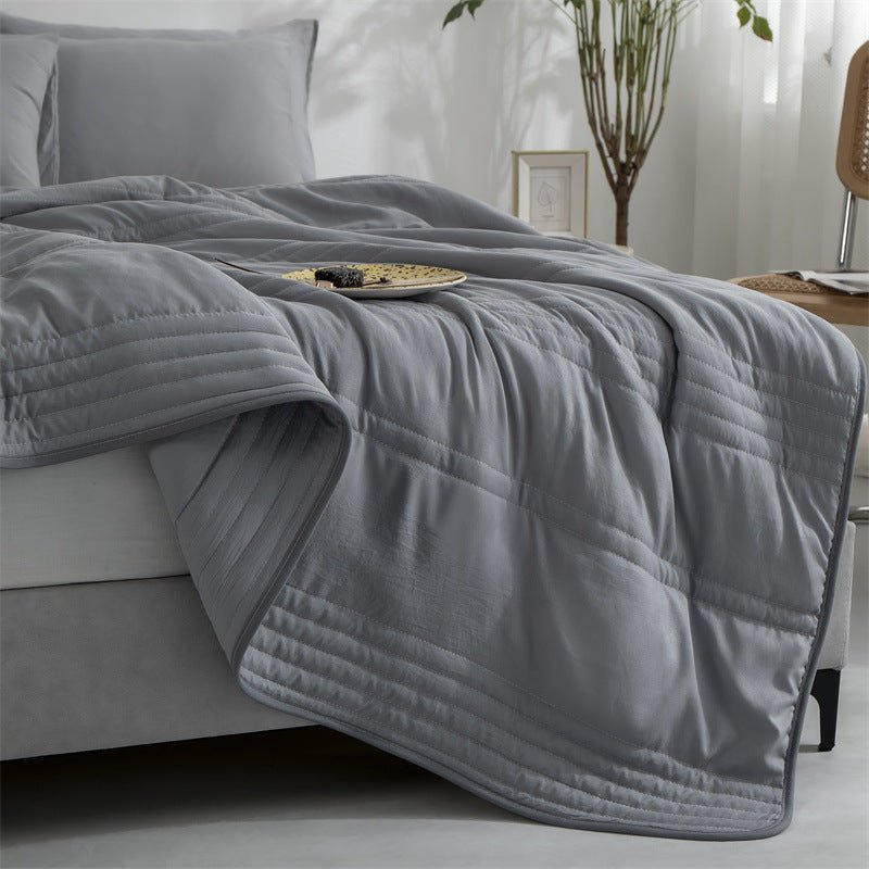 Cooling Blankets Pure Color Summer Quilt Plain Summer Cool Quilt Compressible Air - conditioning Quilt Quilt Blanket - TS Store
