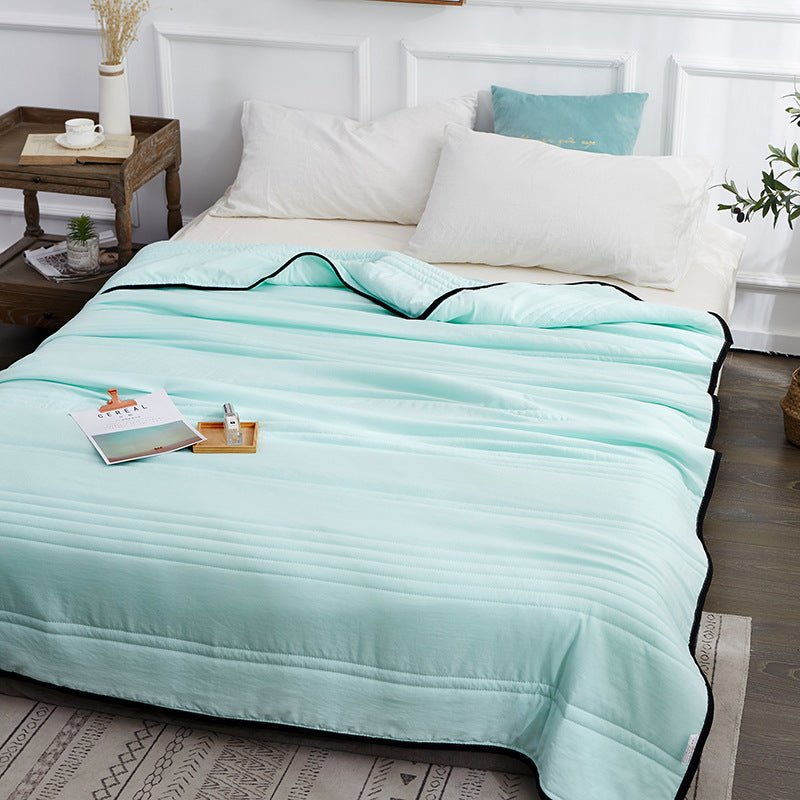 Cooling Blankets Pure Color Summer Quilt Plain Summer Cool Quilt Compressible Air - conditioning Quilt Quilt Blanket - TS Store