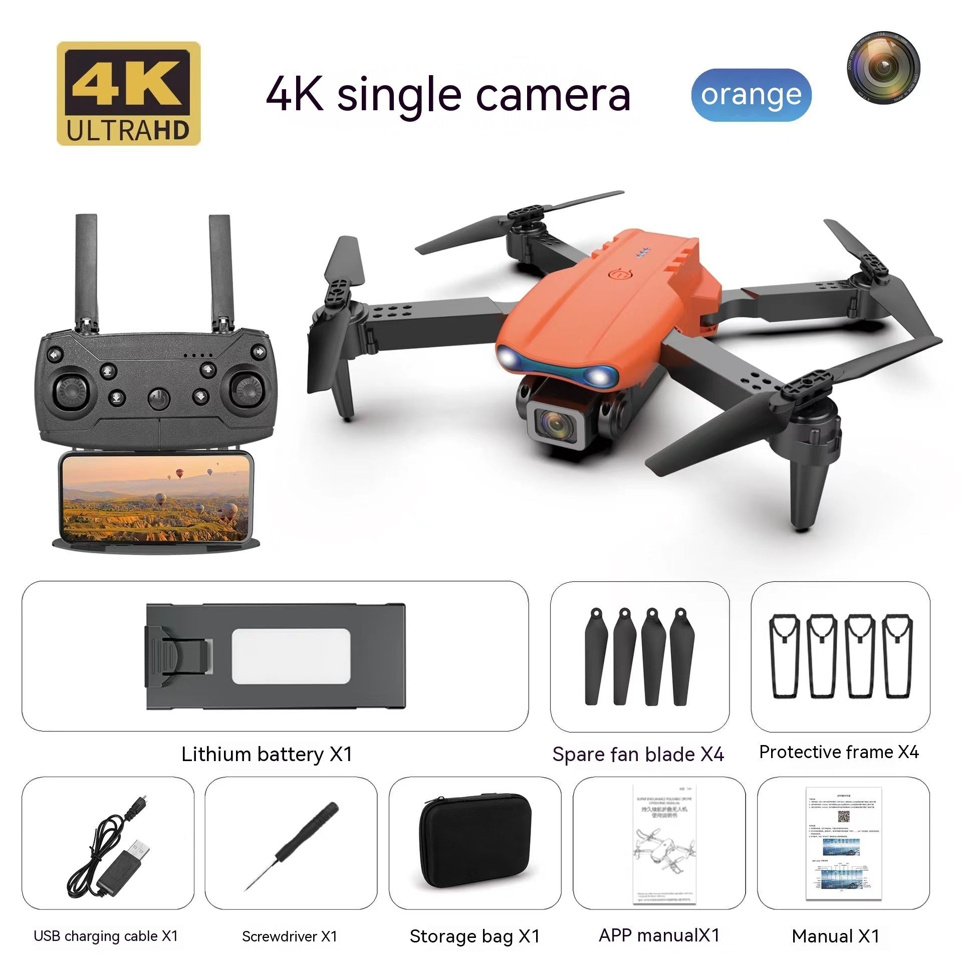 E99pro Aerial Drone 4k High - definition Dual Camera Three Sided Camera - TS Store