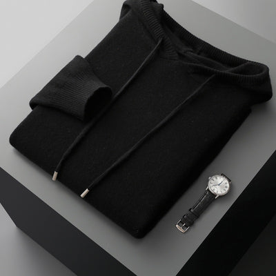 Men's Casual Hooded Cashmere Sweatshirt Autumn And Winter Loose Top