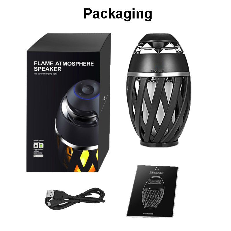 Flight - carrying Flame Bluetooth Speaker Box Home Decoration - TS Store