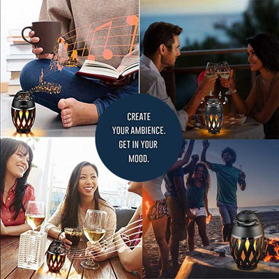 Flight - carrying Flame Bluetooth Speaker Box Home Decoration - TS Store