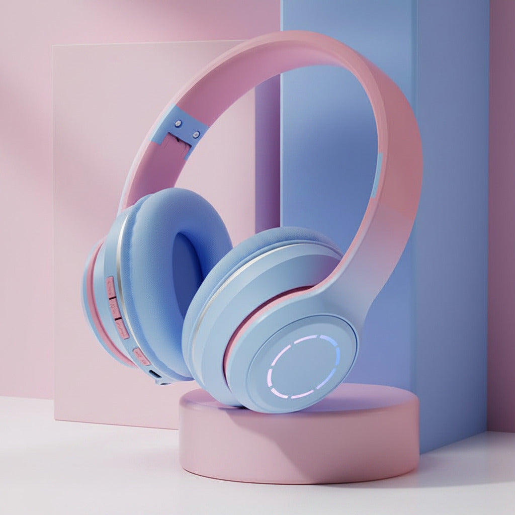 Gradient Bluetooth Headset Foldable Wireless - TS Store