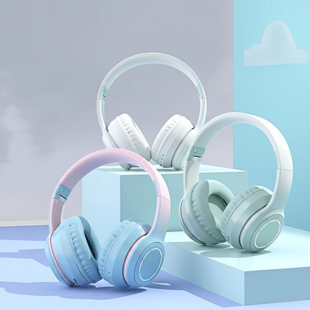 Gradient Bluetooth Headset Foldable Wireless - TS Store