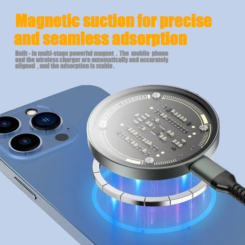 IPhone 17 Pro Pro Max Wireless Charger 15W Magnetic Wireless Fast Charging, Compatible With IPhone 12, 13, 14, 15, 16, And 17 Pro, Pro Max Series Models - TS Store