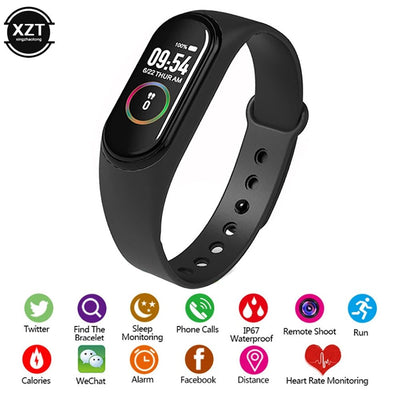 M4 Smart Watch Smart Wristband IP65 Waterproof Watch Blood Pressure Heart Rate Monitor Fitness Tracker Smart Sports Bracelet - TS Store