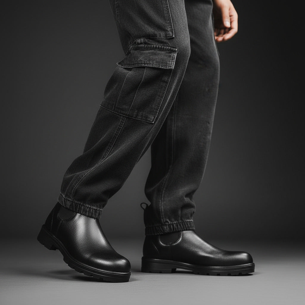 Men's Retro Chunky - Soled Casual Ankle Boots - TS Store