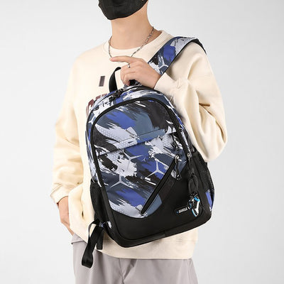 Mens Two - Piece Set Backpack And Chest Bag - TS Store