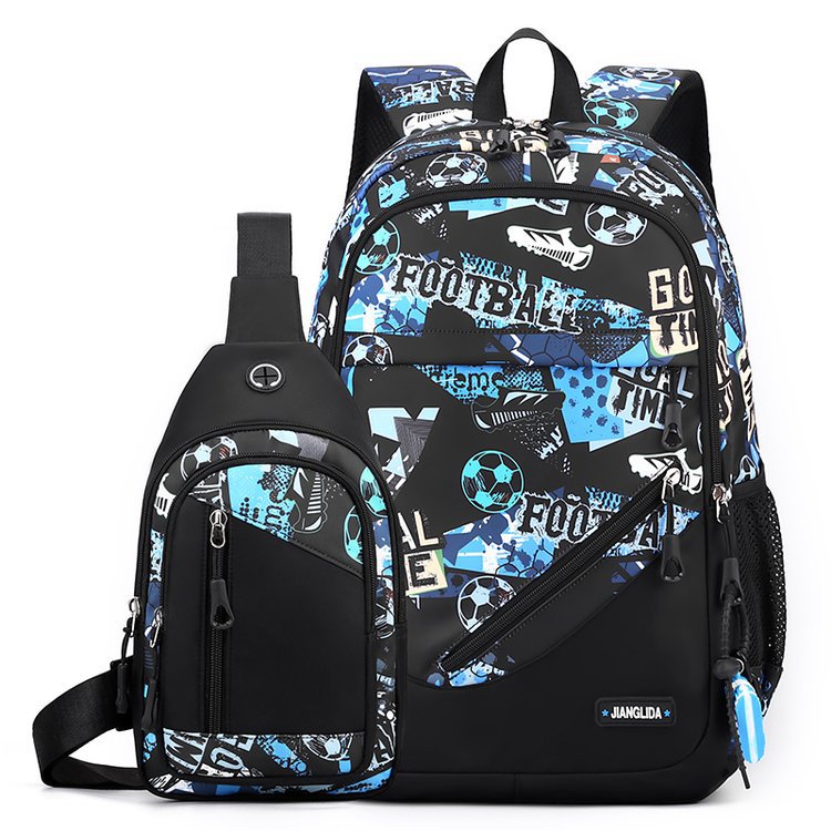 Mens Two - Piece Set Backpack And Chest Bag - TS Store
