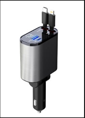 Metal Car Charger 100W Super Fast Charging - TS Store