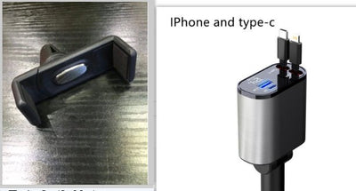 Metal Car Charger 100W Super Fast Charging - TS Store