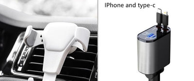 Metal Car Charger 100W Super Fast Charging - TS Store